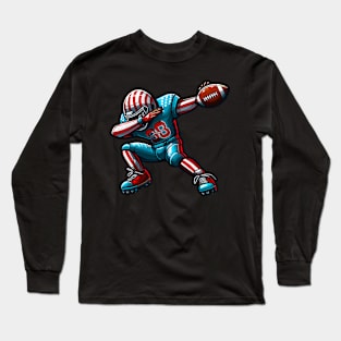 Dabbing American Football Long Sleeve T-Shirt